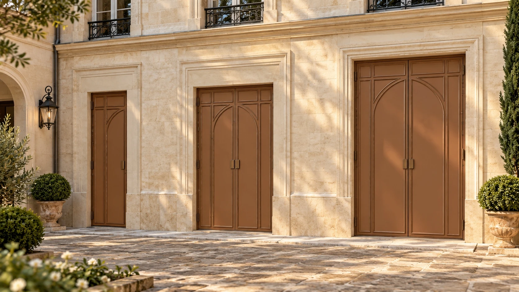 Portes extérieures — visuel réaliste de l'élément modélisé